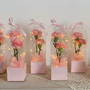 Fête des Mères Luxe Mariage Unique Floral Plié Cadeau Rectangle PVC Fleur Boîte de Papier en Carton Pour la Saint-Valentin - Product Image 2