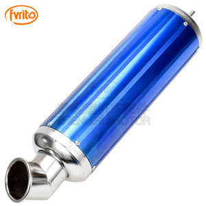 Pot d'échappement de moto Fvrit 460 mm en alliage d'aluminium noir pour moto tout-terrain, pièce de modification du tuyau arrière - Product Image 4