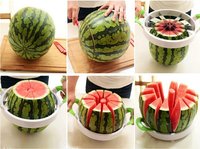 China Fabriek Promotionele Fruit Slicer Rvs Watermeloen Slicer Corer Watermeloen Cutter