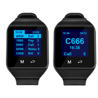 Catel nouveauté système d'appel sans fil longue distance boutons téléavertisseur avec montre-bracelet récepteur restaurant appel cloche