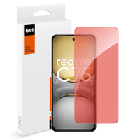 Film de protection d'écran de téléphone portable de lumière rouge anti-rayures de luxe clair 2.5D 9H pour Realme C75 C55 C53 C61 C63