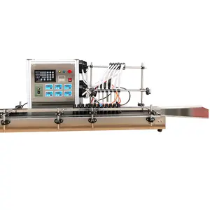 Máquina De Enchimento De água De Suco De Cabeça Automático 4 Bomba Peristáltica Limpa Fácil Velocidade Rápida Maquinaria De Enchimento De Líquido Corrosivo