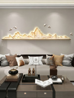 Nouvelle Peinture Murale Décorative Intérieure « Mille Miles de Rivières et de Montagnes » 2026 – Style Chinois Moderne, Simple et Élégant