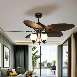 Luz de ventilador de techo de 56 pulgadas, 3 lámparas, diseño retro innovador, decoración de hotel, control remoto, candelabro de luz de ventilador ABS - Product Image 4