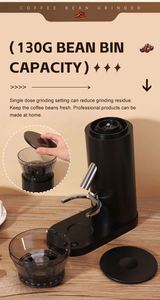 Nouvelle machine à café électrique à meules coniques pour usage domestique et commercial, batterie rechargeable, garantie 1 an, capacité 135, écran LED - Product Image 6