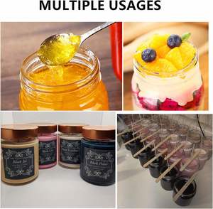 Different Sizes 100ml 150ml 180ml 220ml 280ml 500ml Round clear Food Glass <b>Jars</b> with Cover - Product Image 4