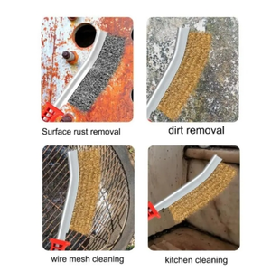 <span class=keywords><strong>Brosse</strong></span> <span class=keywords><strong>métallique</strong></span> en acier inoxydable avec poignée <span class=keywords><strong>Brosse</strong></span> <span class=keywords><strong>métallique</strong></span> pendante haute densité avec poils en métal Gadget d'épurateur peu encombrant pour la cuisine - Product Image 6