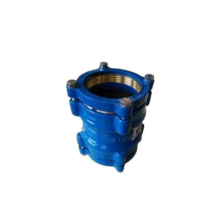 Ductile Iron Cast Pipe Fittings Flexible Restrained Coupling For PE, HDPE Pipe