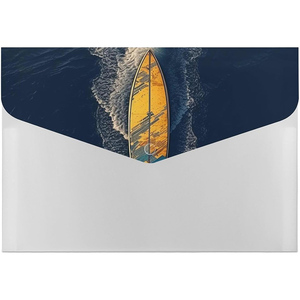 ベストセラー A4サイズ 防水 プラスチック スナップボタン クリア ドキュメントバッグ 耐火性 ドキュメントウォレット - Product Image 1