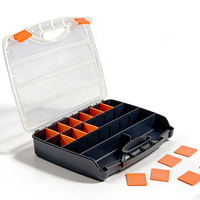 Boîte de rangement robuste en plastique PP avec 15 compartiments pour vis, écrous, boulons et petites pièces – Prise en charge OEM