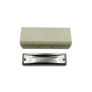 Harmonica diatonique professionnelle Sessound OEM à 10 trous en acier inoxydable doré, tonalité Do majeur, modèle JH1020P2 - Product Image 4