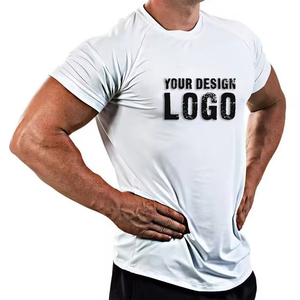 Camiseta Deportiva de Poliéster de Secado Rápido Personalizada de Fábrica para Hombre, Camiseta Deportiva de Gimnasio al por Mayor OEM - Product Image 3
