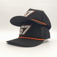 Gorra de Golf Oxford de 5 Paneles de Alta Calidad con Logotipo de Silicona Personalizado, Estilo Vintage con Cuerda, Unisex, MOQ Bajo, OEM, Premium, Ajustable para Clubes de Campo
