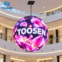 TOOSEN P1.5 P2 P2.5 FCC Globe LED Video Wall Layar LED Definisi Tinggi Dalam Ruangan untuk Pusat Konvensi Periklanan Digital