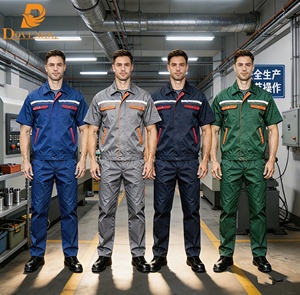 Ropa <span class=keywords><strong>de</strong></span> <span class=keywords><strong>Trabajo</strong></span> <span class=keywords><strong>de</strong></span> Manga Corta TN6282, Cómoda, Colorida, Veraniega, Transpirable, para Trabajadores, Venta <span class=keywords><strong>de</strong></span> Fábrica, Personalizable, al Por Mayor - Product Image 2