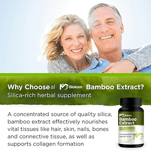 תמצית הבמבוק קפסולות במבוק תוספת סיליקה מקדם עור בריא תומך בצמיחה נוגדת חמצון קפסולות - Product Image 6