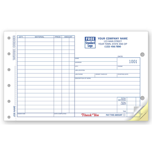 Conception <span class=keywords><strong>et</strong></span> personnalisation gratuites de papier autocopiant NCR pour l'impression de factures informatiques, de reçus, de menus <span class=keywords><strong>et</strong></span> de carnets de comptes. - Product Image 6