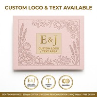 Tarjeta postal de regalo personalizada de alta gama, invitación de boda con letras impresas en relieve, papel de algodón de 600 g/m², OEM