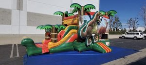 Trampolín inflable para niños, combo de dinosaurio de agua, parque de atracciones - Product Image 4