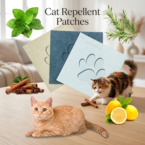 Patchs Répulsifs pour Chats avec Logo Personnalisé, <span class=keywords><strong>Huile</strong></span> <span class=keywords><strong>Essentielle</strong></span> Naturelle, Autocollants Dissuasifs pour Empêcher les Chats de Se Coller aux Meubles et aux Canapés - Product Image 1