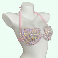 Venta caliente verano cristal diamante mujer Bikini Sexy traje de baño chica joven Elegante ropa de playa