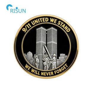 Monedas Conmemorativas Personalizadas para Aniversario, Recuerdo del 11 de Septiembre, Pentagon, Torres Gemelas del WTC, Nunca Olvidaremos, Moneda Conmemorativa Personalizada - Product Image 4