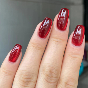 NUEVO Cat Eye Press-On <span class=keywords><strong>Uñas</strong></span> artificiales Corto Medio Largo Medio 3D Puntas de <span class=keywords><strong>uñas</strong></span> de gel suave <span class=keywords><strong>Uñas</strong></span> acrílicas suaves - Product Image 1