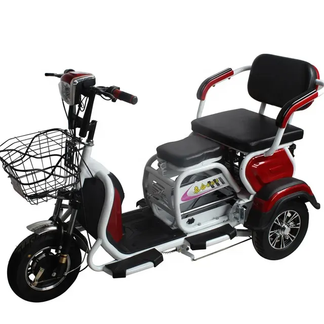 Thailand most popular three seats baby seat electric tricycles three wheel