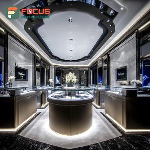 High Visibility Jewelry Retail Display System Laminated Finish Commercial Store Display Cabinet - Product Image 2