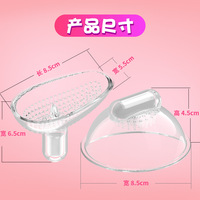 Transparenter Nippelvibrator, Brust- und Klitoris-Massage-Set, starke Stimulation, Brustmassagegerät