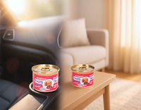 Désodorisant en fibre de bois, désodorisant organique, désodorisant en bloc de bois, désodorisant en boîte métallique