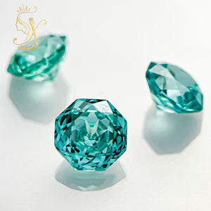 Vente en gros de pierres CZ 5A en vrac, zircone cubique synthétique de couleur Paraiba bleuâtre, forme octogonale rose millénaire, pierre précieuse artificielle en zircon - Product Image 4