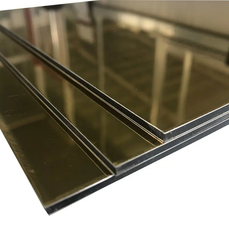 high quality of 3mm 4mm aluminum composite panels mirror alucobond for kitchen