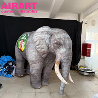 Série d'animaux gonflables Safari, éléphant gonflable géant, décoration de zoo gonflable d'extérieur