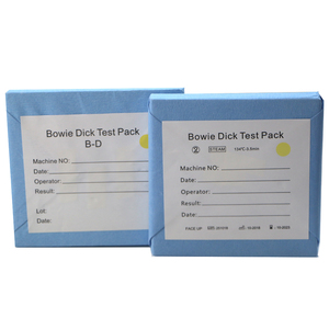 Kit di sterilizzazione medica Bowie Dick Pack BD per autoclave a vapore monouso Medcolor MDC-BD blu, molto venduto - Product Image 1