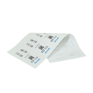 Etiquetas de cuidado de prendas personalizadas de Huafeng Printing, impresas en serigrafía, rectangulares, con borde tejido, para ropa, prendas de vestir y textiles para el hogar. - Product Image 4