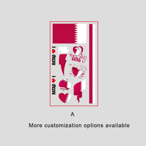Set de Tatuajes de Banderas Nacionales de 20 Países, Calcomanías Faciales <span class=keywords><strong>para</strong></span> Fanáticos, Arte Corporal <span class=keywords><strong>para</strong></span> Fiestas - Product Image 1
