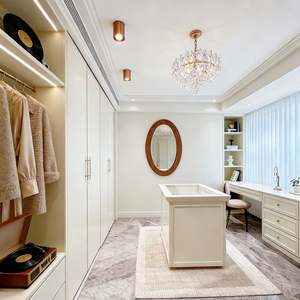 Système d'armoire de chambre à coucher BALOM sur mesure, organisateur de placard, armoire de rangement intégrée, design minimaliste, grande capacité - Product Image 1