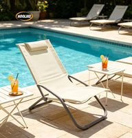 Chaise longue pliante d'extérieur, chaise de plage portable, chaise de camping moderne en acier, chaise de pêche, chaise de jardin