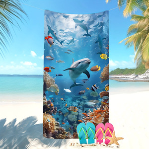 Customizable Ocean Animals <b>Microfiber</b> <b>Beach</b> <b>Towel</b> <b>Beach</b> Blanket <b>Towel</b> Super Absorbent Soft Non-Fading Compact Oversized for Trav - Product Image 6