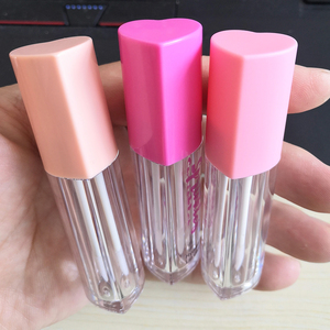 2024 nueva forma de corazón vacío gran varita Celar <span class=keywords><strong>Liptint</strong></span> Lipgloss contenedor tubos 5ml embalaje cosmético tubos de brillo de labios - Product Image 3
