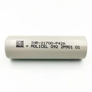 Authentic 3.7V Molicel INR 21700 4200mAh 45A discharge current P42A rechargeable li ion battery for Molicel-P42A