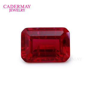 Cadermay 100% puro piccione naturale sangue Redt gemma di pietra sciolto rettangolo di taglio sintetico Roy naturale piccione rosso sangue - Product Image 1