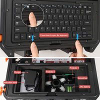Caméra d'inspection endoscopique HD 1080P avec écran tactile 10,1 pouces, compteur de distance, câble de 20 m, localisateur 512 Hz, enregistrement vidéo et audio