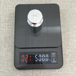 Huishoudelijke Koffie Schaal Keukenweegschaal Digitale 0.1G Timing Keuken Elektronische Pocket Schaal Met Temperatuur Sonde Usb Interface