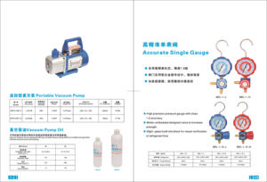 Kit Tas Pendingin HVAC Pompa Vakum <span class=keywords><strong>AC</strong></span> Pasar AS Pompa Vakum Baling-Baling Putar Satu Tahap dengan Set Pengukur Manifold - Product Image 3