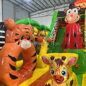 Công viên bơm hơi rừng động vật sân chơi bouncy lâu đài rừng thế giới rừng theo chủ đề trượt bơm hơi - Product Image 3