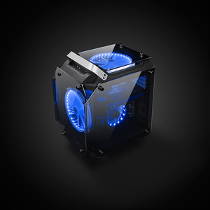 Nuovo Custom <span class=keywords><strong>Super</strong></span>-ATX argento placcato specchio in vetro temperato Esport <span class=keywords><strong>Case</strong></span> del <span class=keywords><strong>Computer</strong></span> quattro lati panoramico Server trasparente - Product Image 3