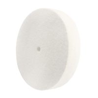 Roue de polissage en feutre 100 % laine, 100 mm, haute densité, dureté moyenne, personnalisable OEM pour bois et bijoux