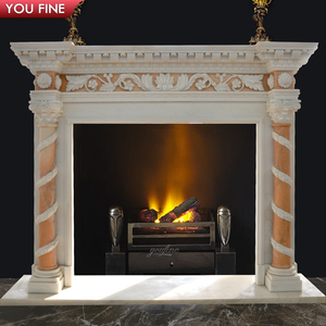 Chimenea Decorativa de Interior de Mármol Estilo <span class=keywords><strong>Romano</strong></span> Antiguo - Product Image 3